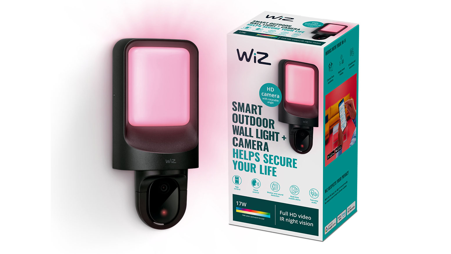 wiz smart outdoor light + camera wiz smart outdoor light + camera