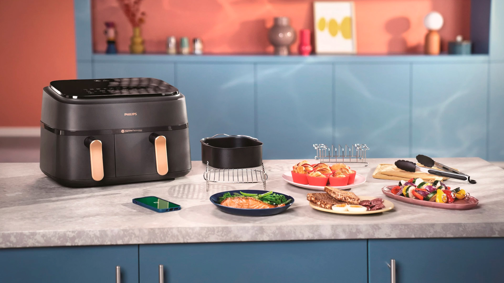 Philips Airfryer med doble kurver