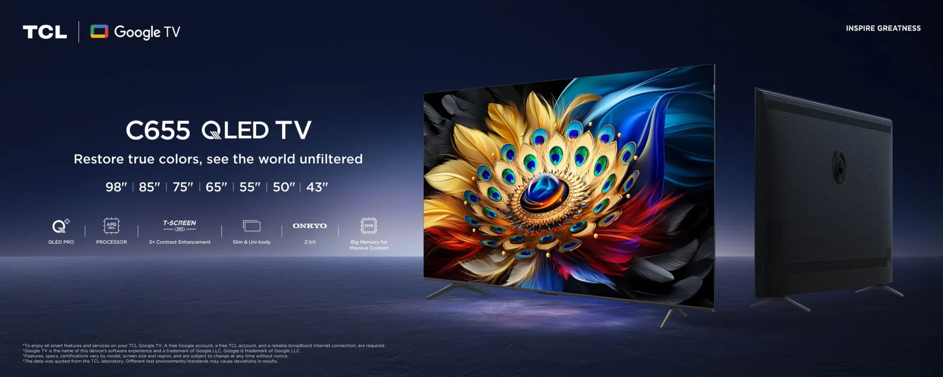 TCL C655: Ny prisgunstig TV-modell går fra 43 til 98 tommer 1