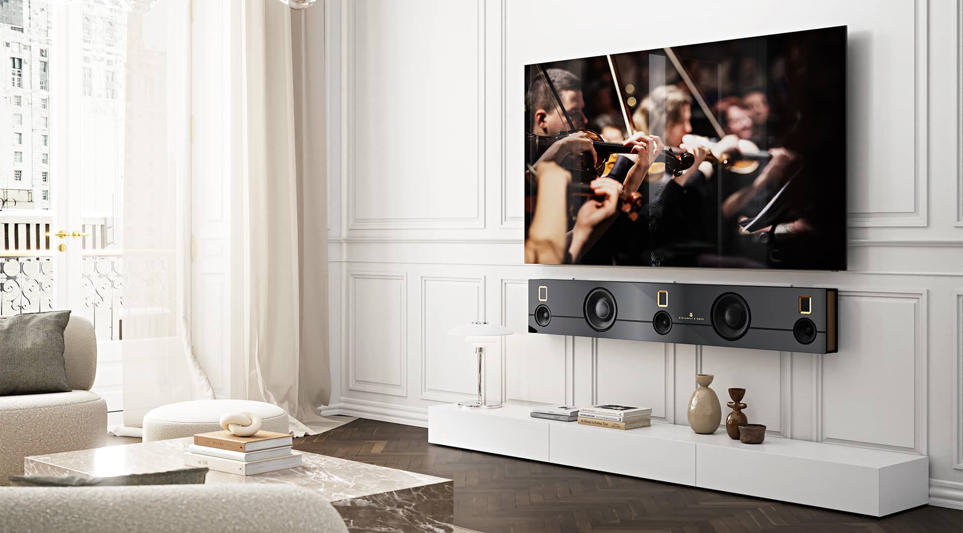 Steinway Lyngdorf Model S Soundbar – verdens mest ekstreme lydplanke