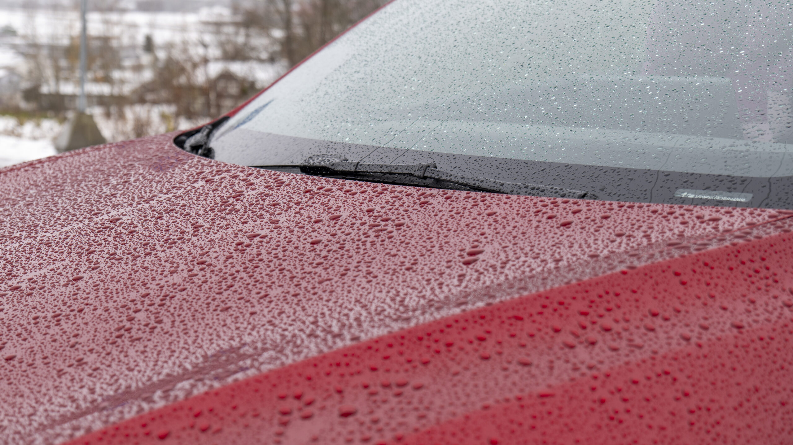 Tesla Model 3 hood detail