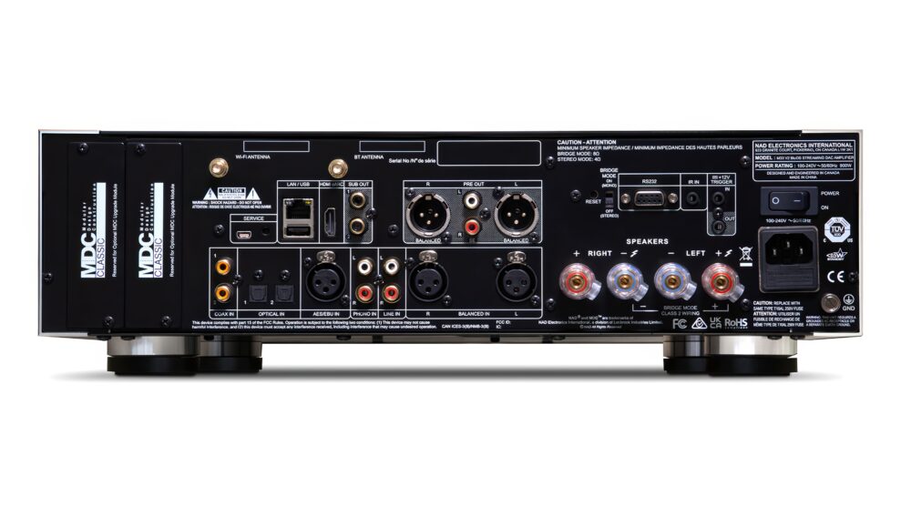 NAD oppgraderer Masters Series med M33 V2 og M23 V2 1 NAD-Launches-M33-V2 rear
