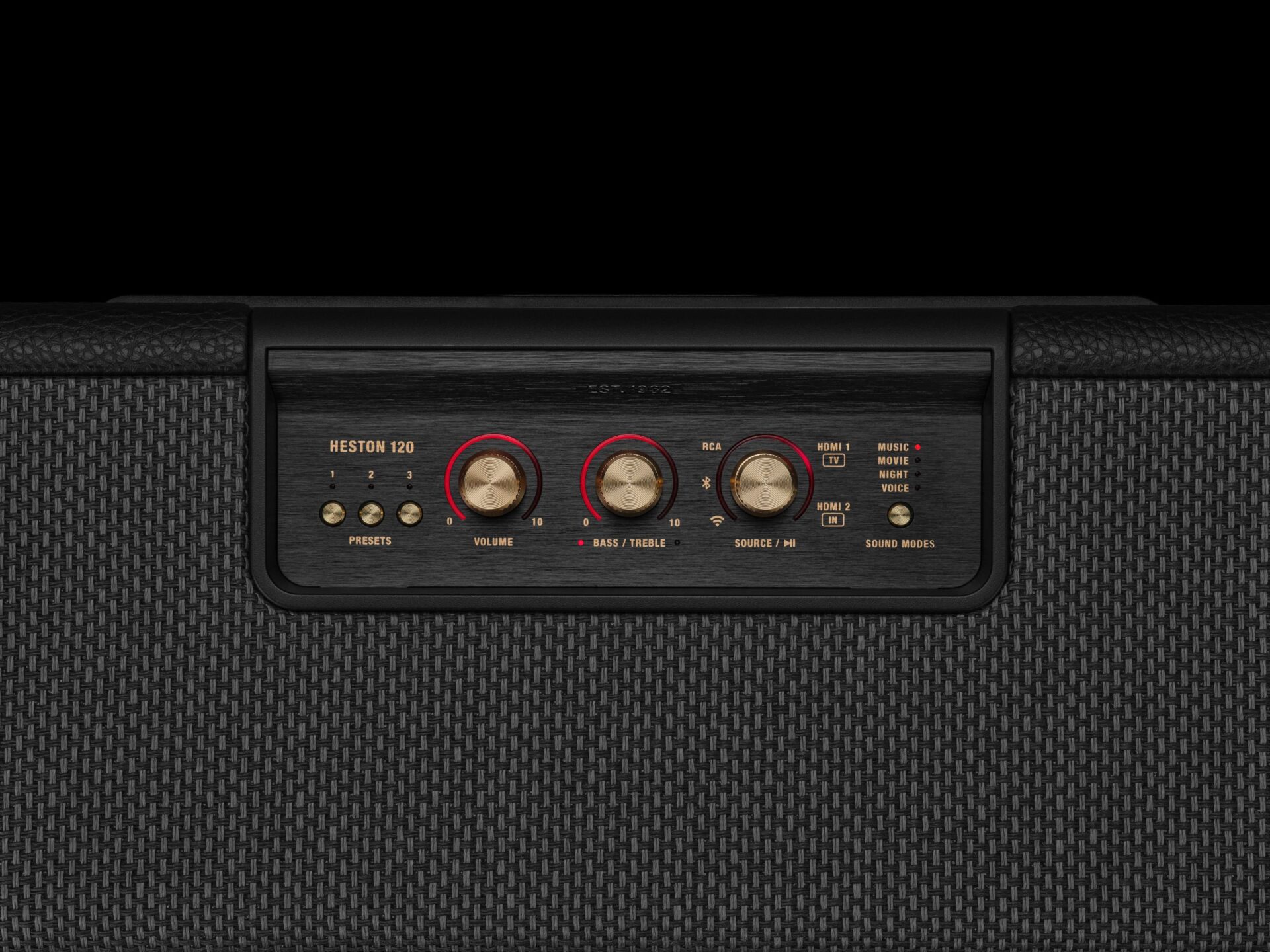 Marshall lanserer Heston 120: Rock'n'roll lydplanke for TV-en din 1 Marshall lanserer Heston 120: Rock'n'roll lydplanke for TV-en din 1