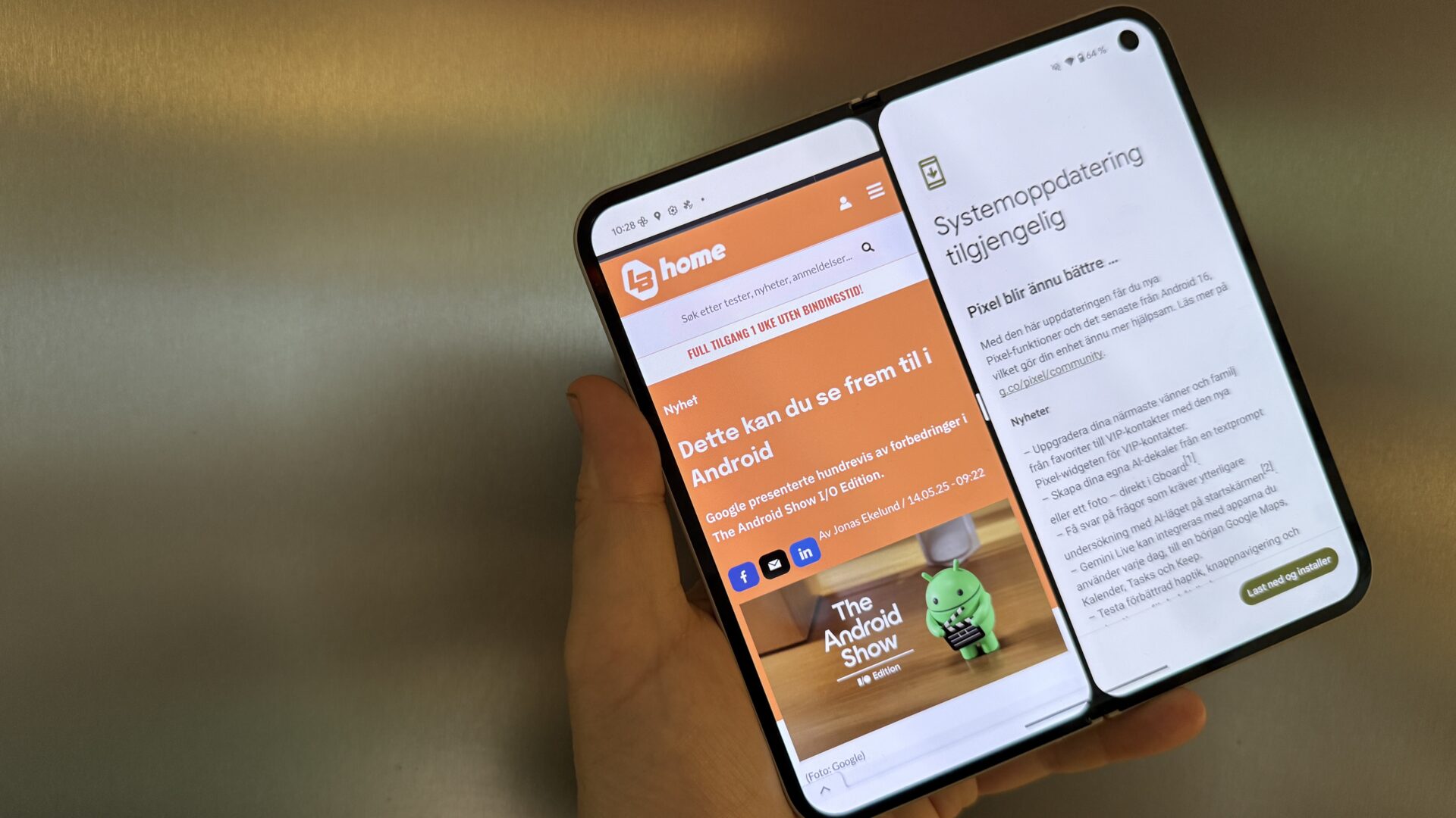Android 16 lanseres i dag for Pixel
