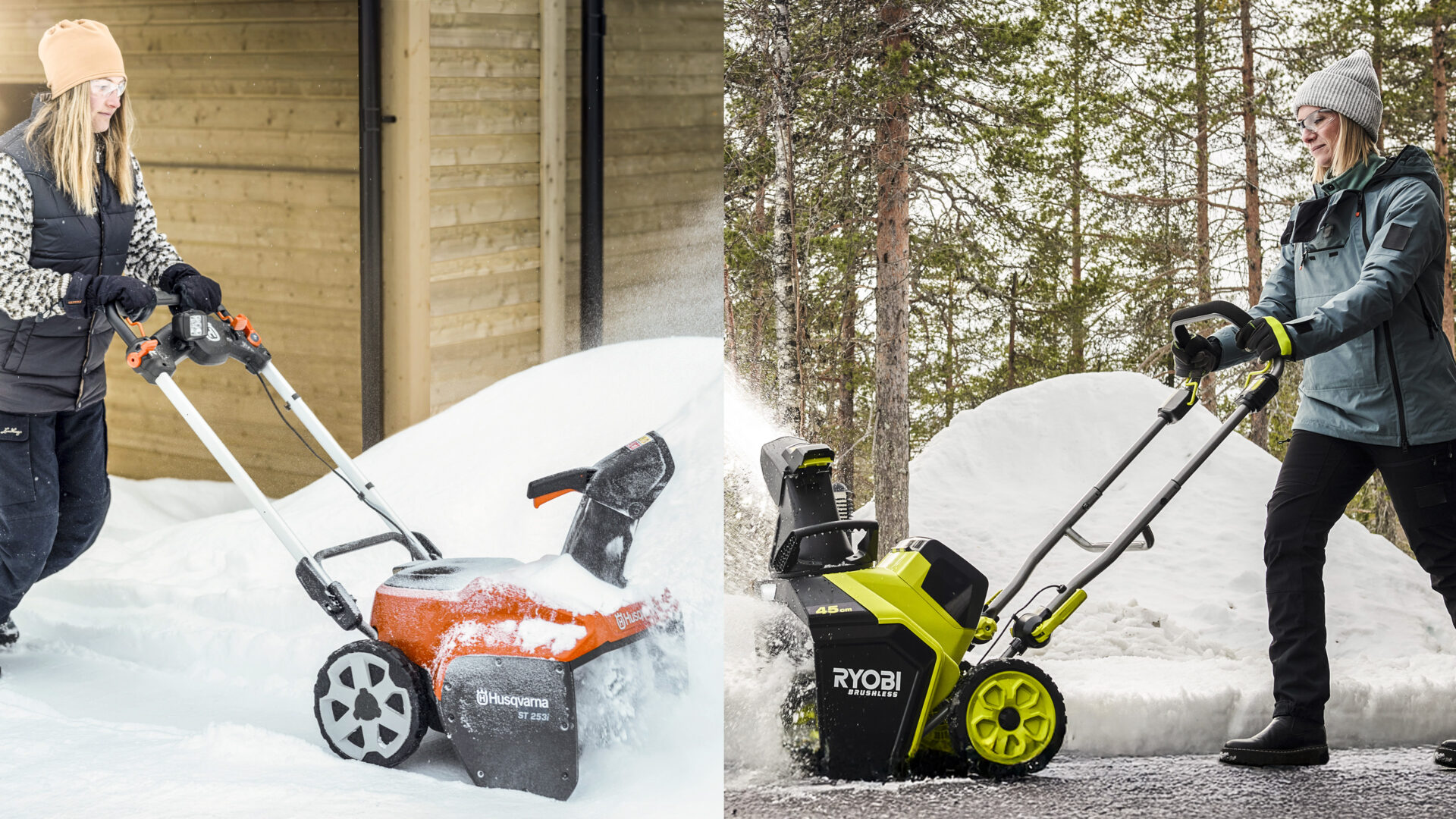 Årets batteridrevne snøfresere: Husqvarna og Ryobi har tjuvstartet