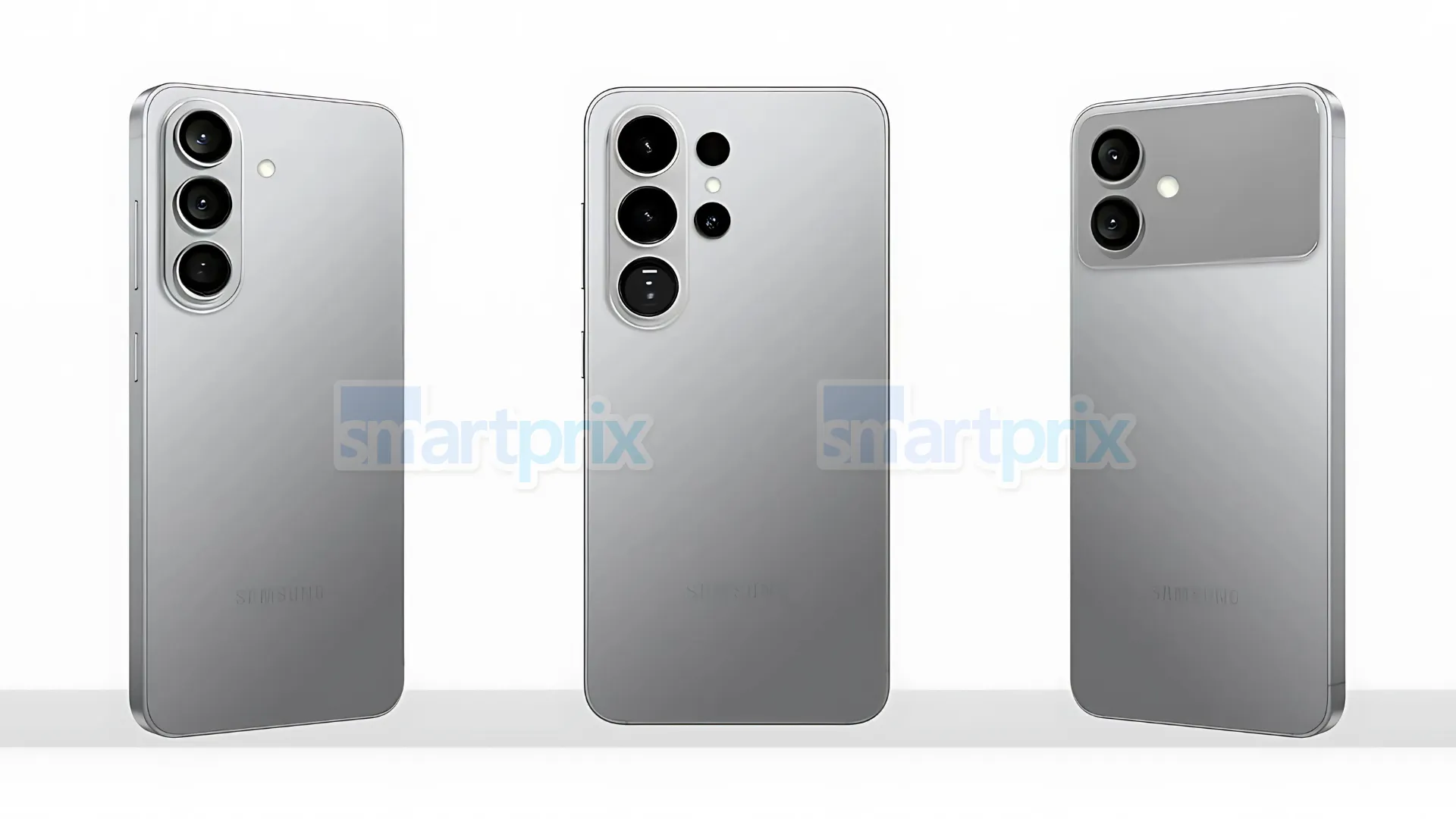 Samsung Galaxy S26-serien design lekket