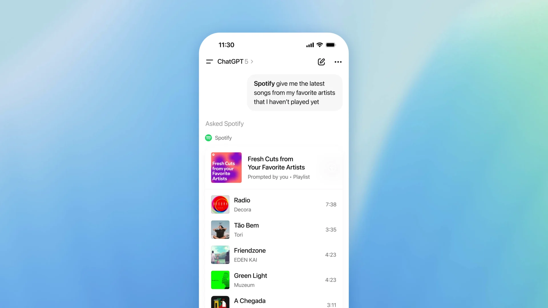 ChatGPT får Spotify-integrasjon