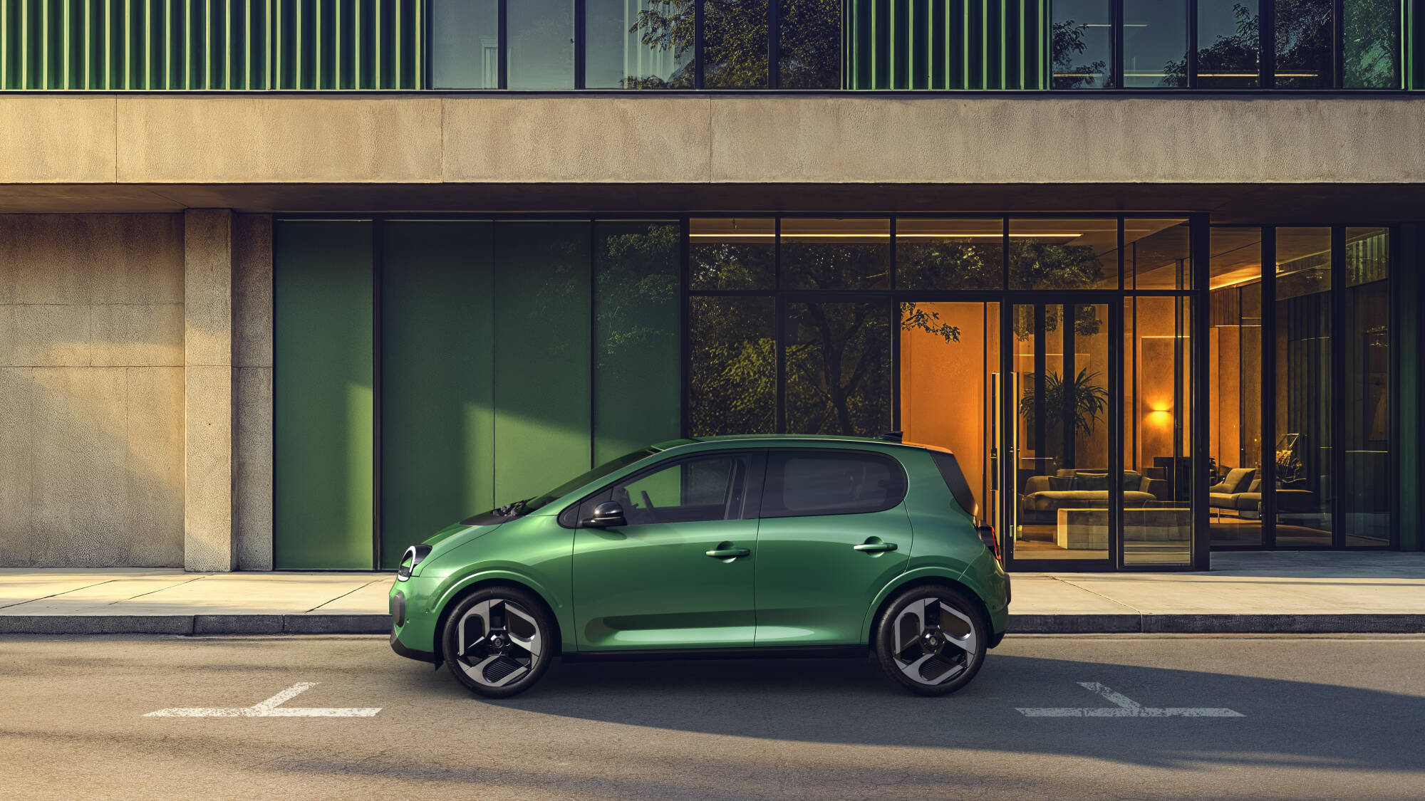 Renault Twingo E-Tech: Mikro-elbil for hverdagsbruk 1 Renault Twingo E-Tech electric - Absolute Green