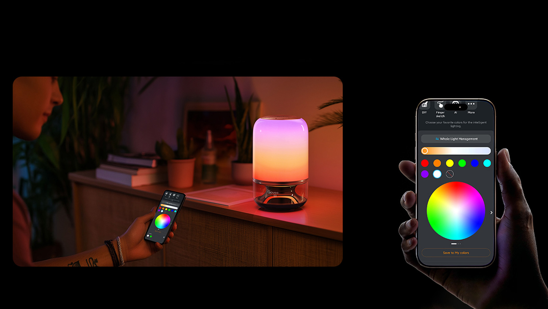 Govee Table Lamp 2 Pro x Sound by JBL (H6020) 4 Govee Table Lamp 2