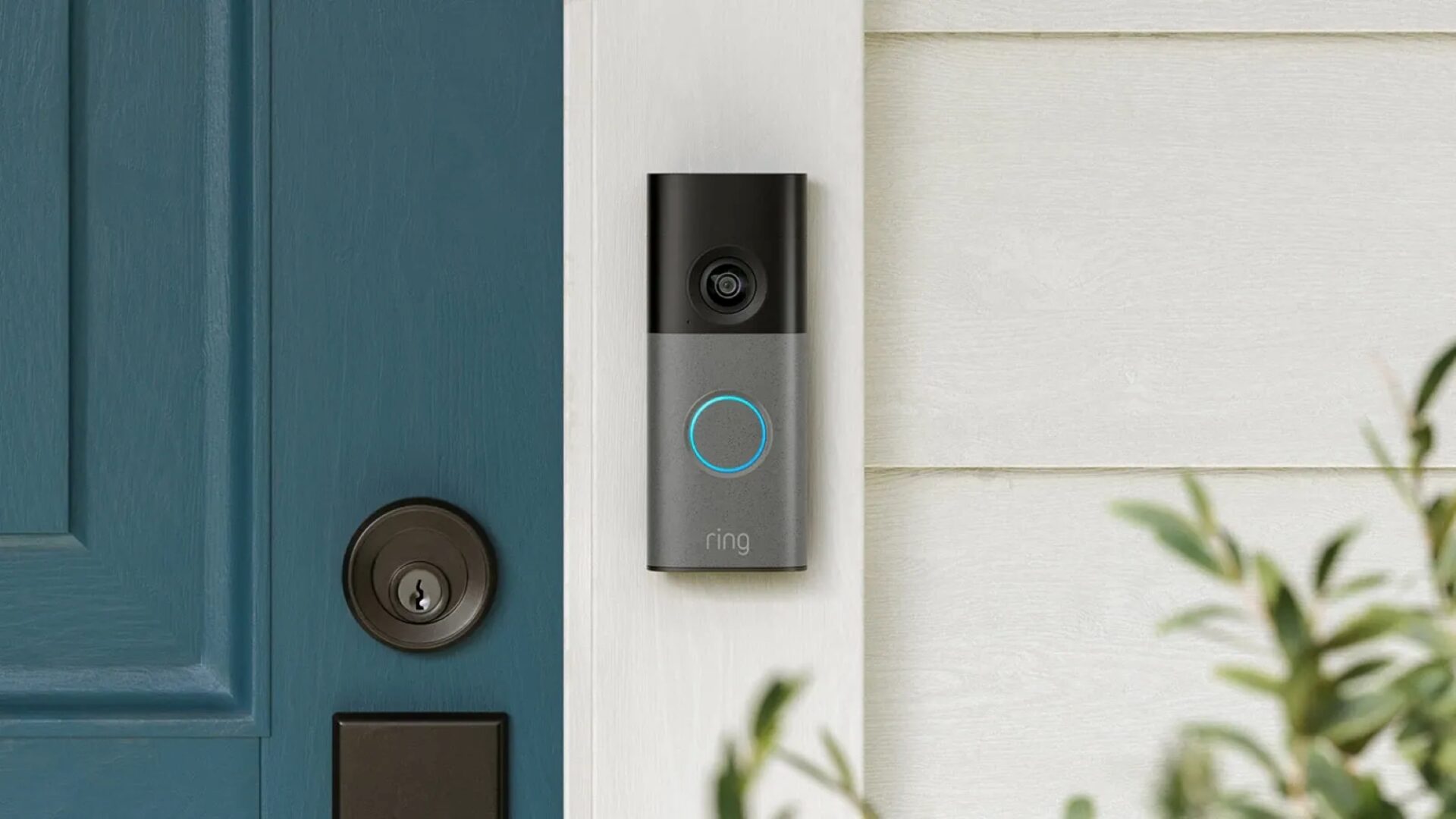 Høyoppløst video med batteridrevet Ring-videodørklokke