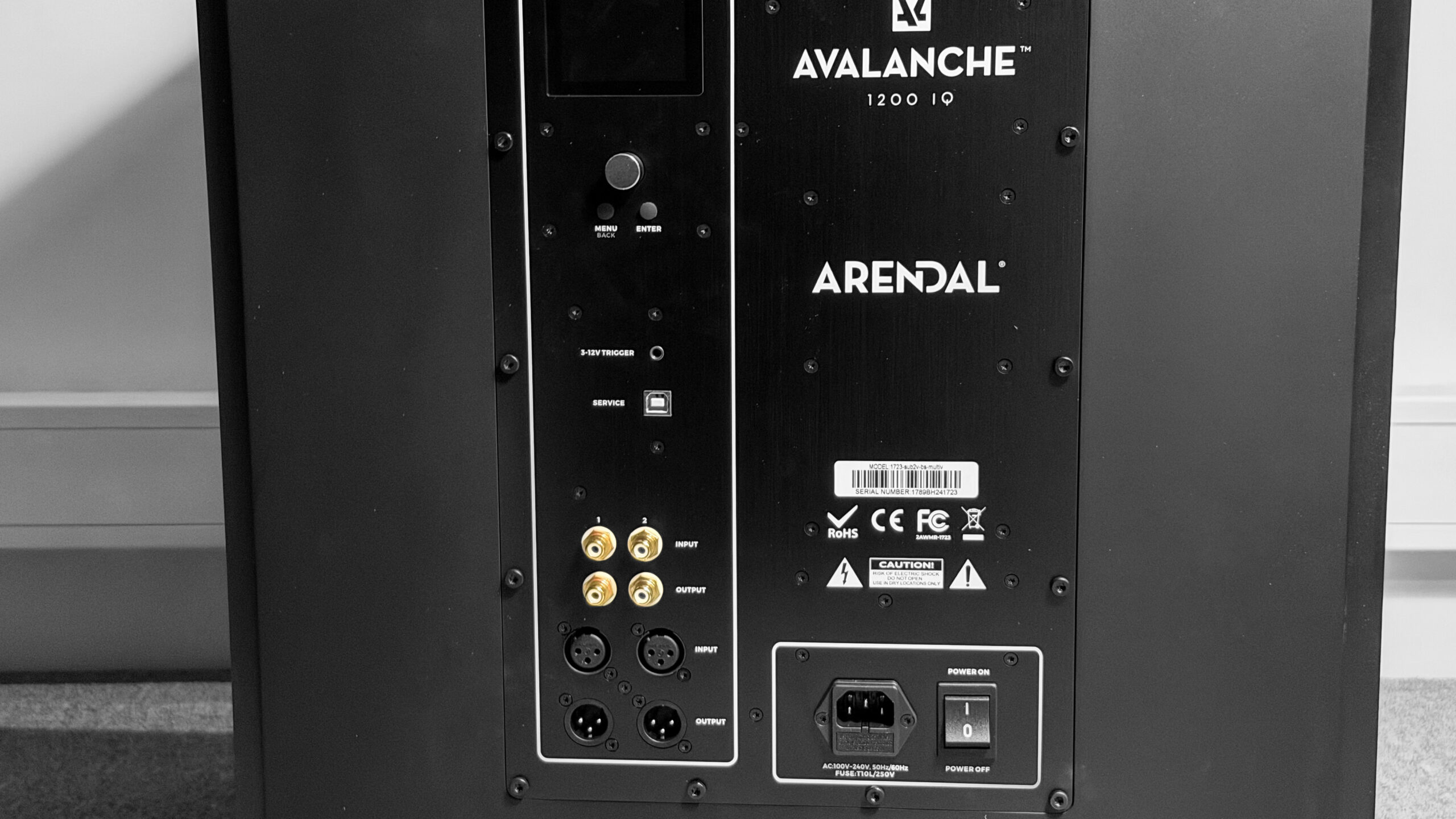 Arendal Sound 1723 Subwoofer 2V 1 Arendal Sound 1723 Subwoofer 2V rear