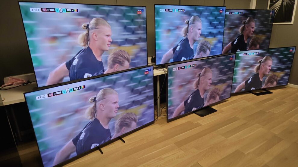 6 x 65″ MiniLED og OLED-TV-er med 4K og 144Hz 1