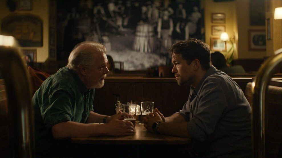 Blodsoffer. Peter Andersson as Alfred Berg and Jakob Oftebro as Thomas Berg in Blodsoffer. Cr. Courtesy of Netflix © 2025 Jörgen Johansson Blodsoffer. Peter Andersson as Alfred Berg and Jakob Oftebro as Thomas Berg in Blodsoffer. Cr. Courtesy of Netflix © 2025 Jörgen Johansson