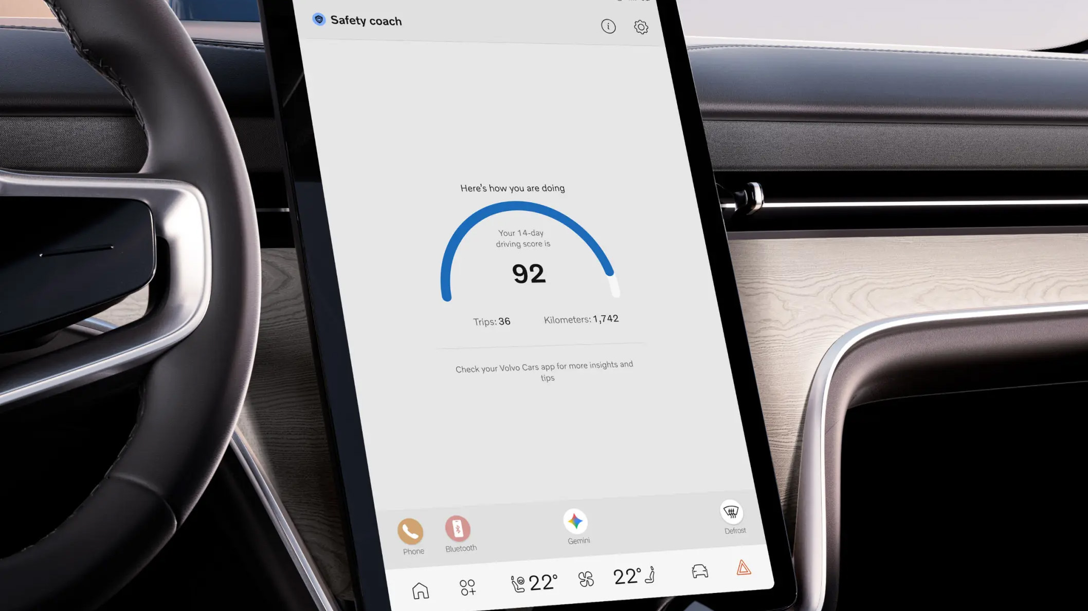 Safety Coach: Volvos nye app kan gi deg billigere bilforsikring 1 Volvo Safety Coach