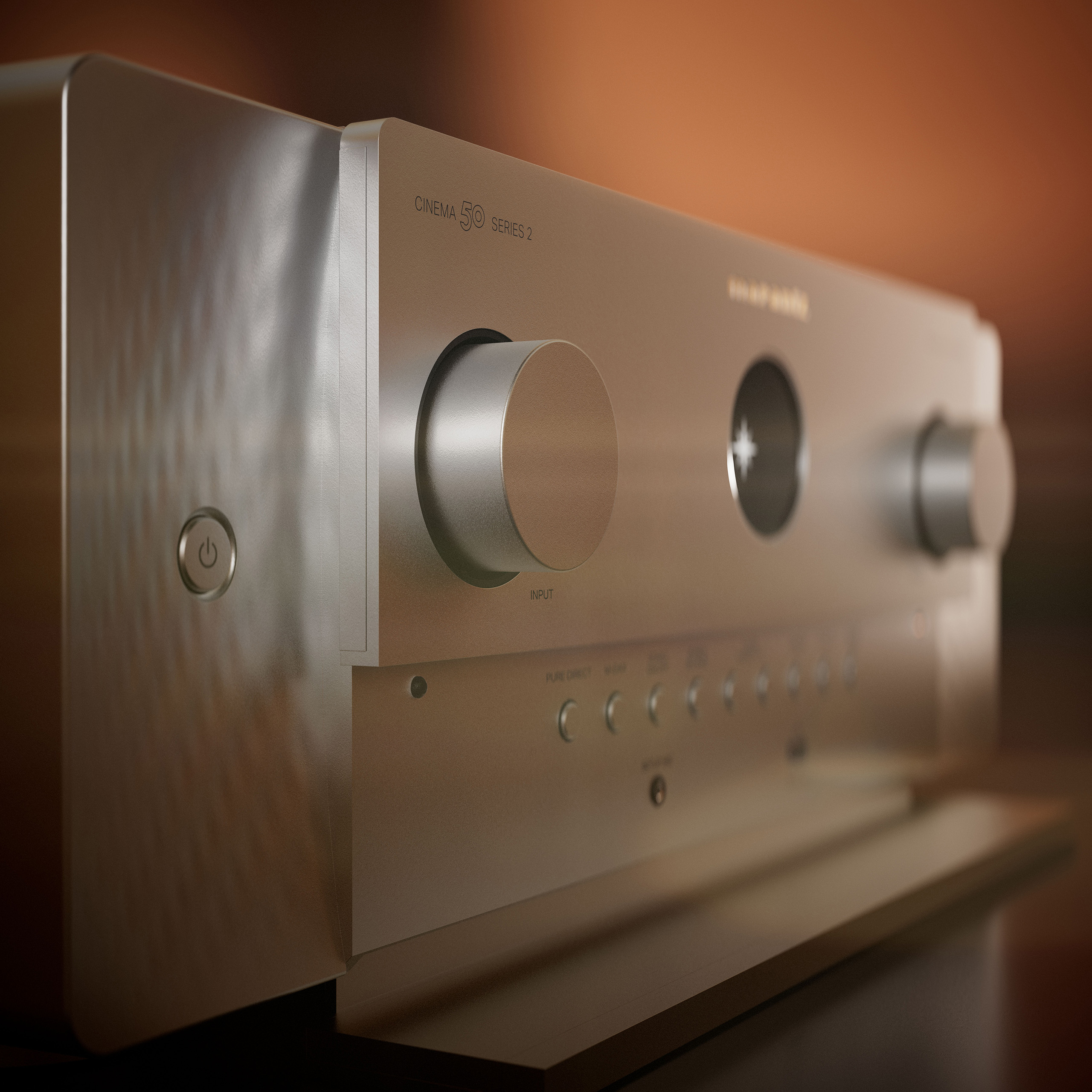 Marantz Cinema 50 Series 2 7 High--Marantz - CINEMA 50 SERIES 2 Silver Gold - Beauty 10