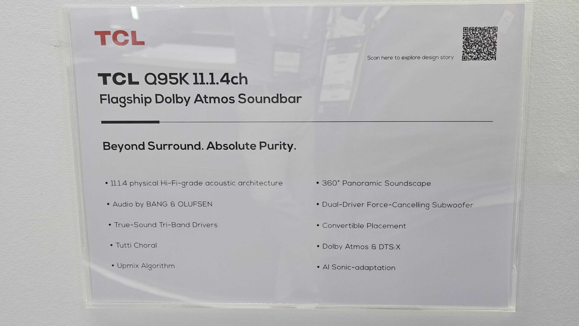 IFA 2026: TCL Q95K soundbar har lyd fra Bang & Olufsen 2 IFA 2026: TCL Q95K soundbar har lyd fra Bang & Olufsen 2