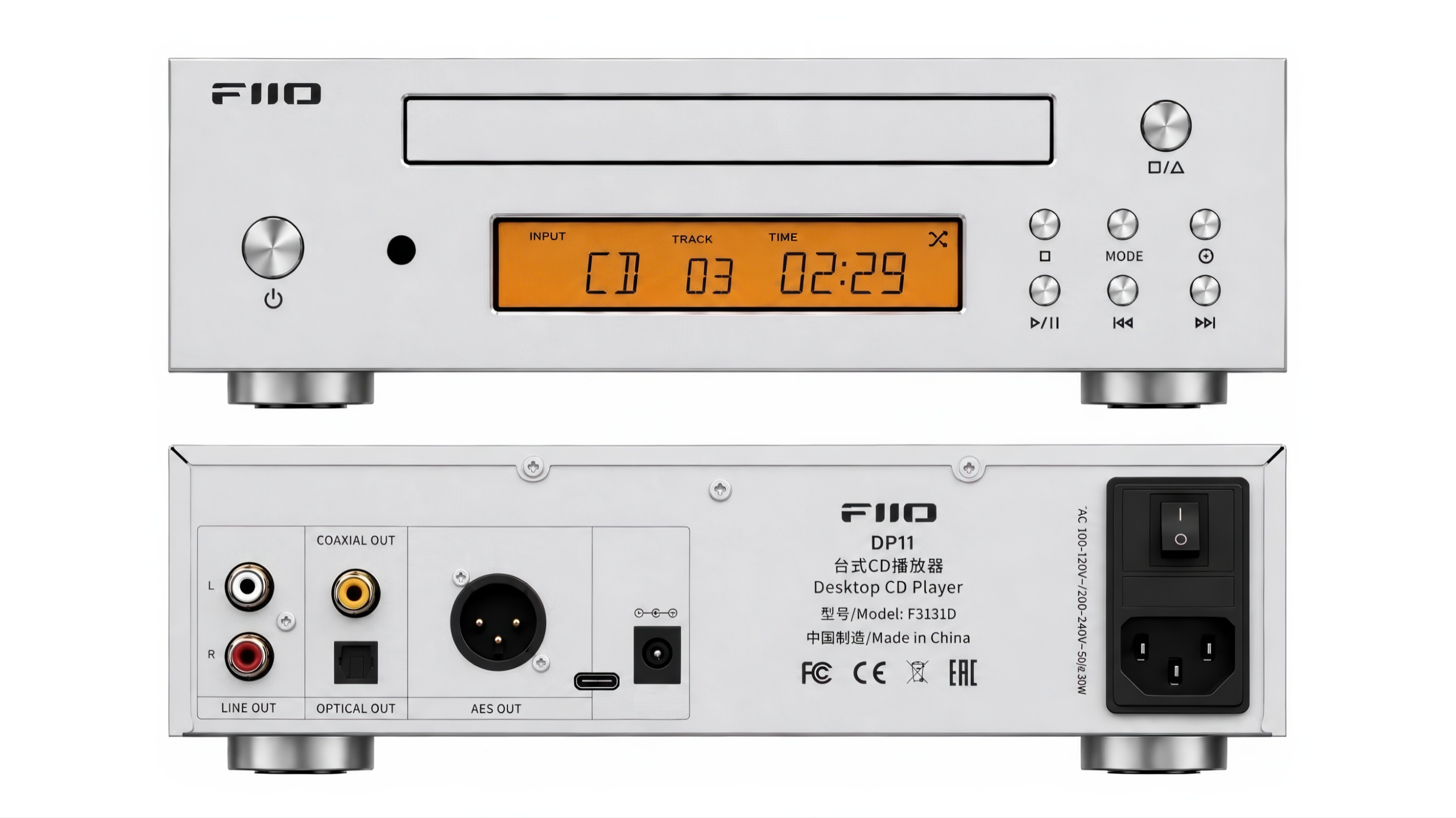 CD-spiller fiio-dp11-desktop-cd-player