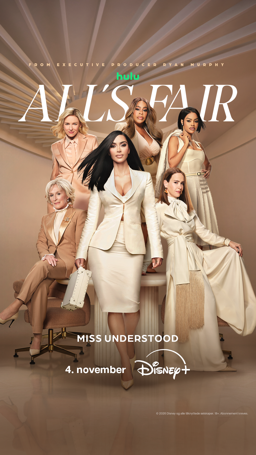 Kim Kardashian returnerer til Ryan Murphys kalkunserie – se trailer for All's Fair, sesong 2 1 Kim Kardashian returnerer til Ryan Murphys kalkunserie – se trailer for All's Fair, sesong 2 1
