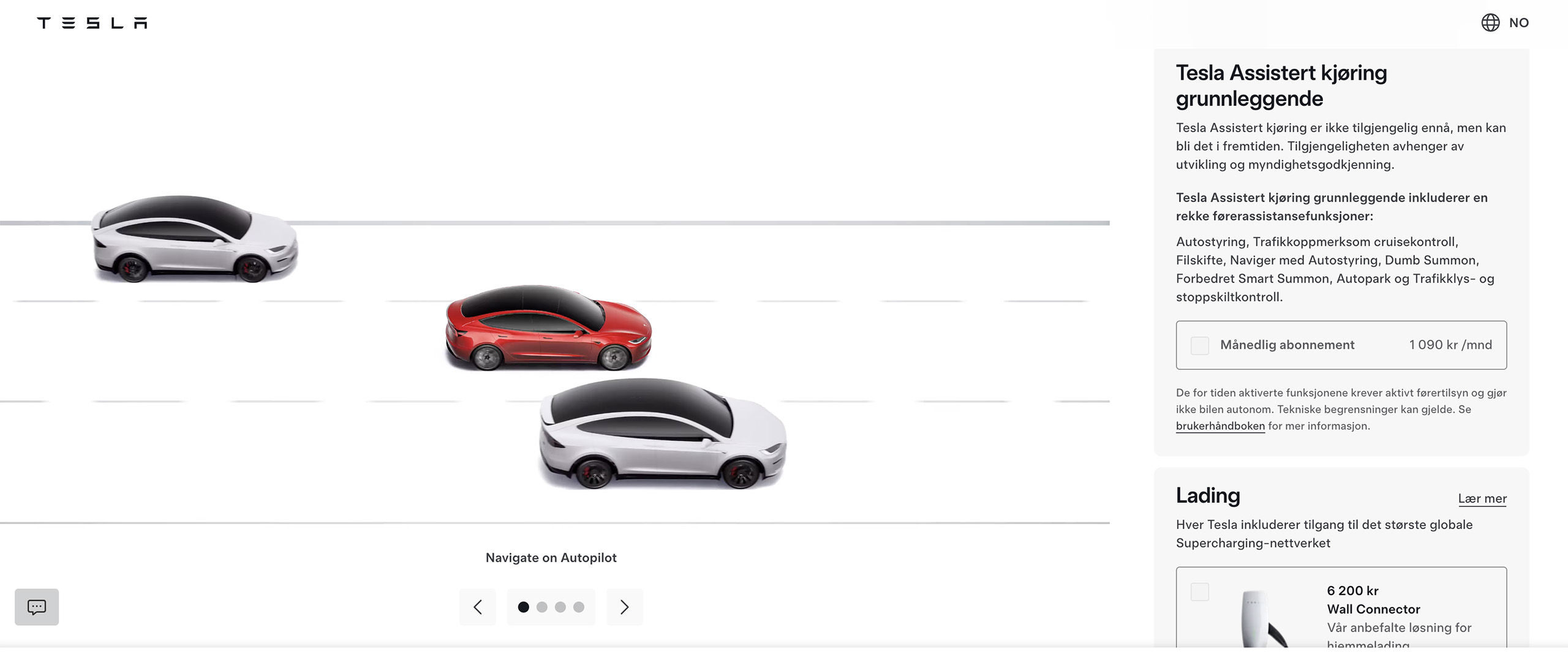 Tesla Assisted Driving erstatter FSD i Europa 2 Tesla Assisted Driving grunnleggende NO